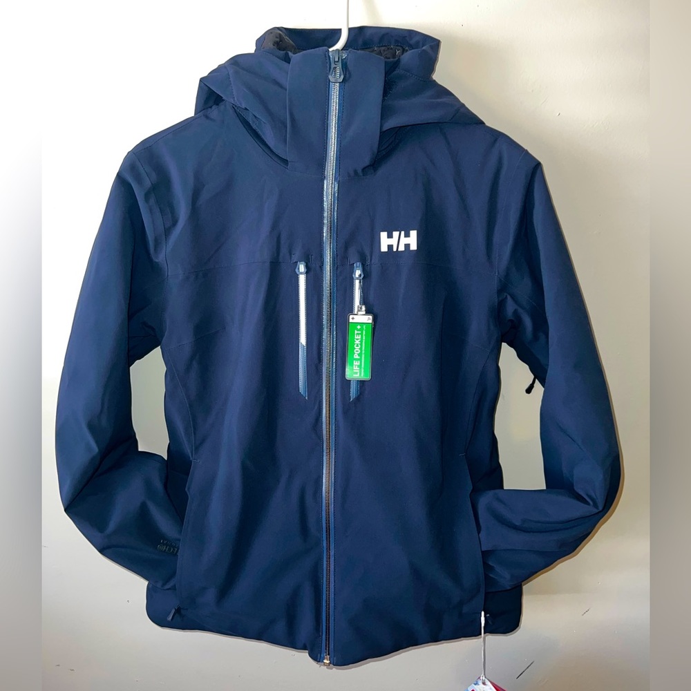 Helly Hansen Helly Tech Alphelia 20k Waterproof Jacket Womens Medium Recco Blue